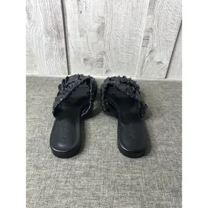 Piepiebuy Womens Sandals Size 9.5 Open Toe Flat Slide On Summer Office Beach thumbnail 3