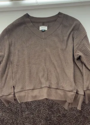american eagle brown sweater thumbnail 1