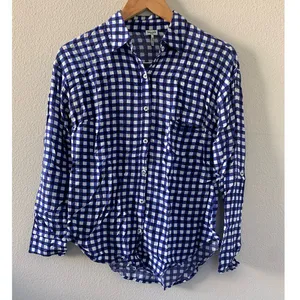 Splendid Gingham Button‎ Down Navy thumbnail 4