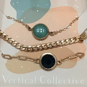 NIB Vertical Collective – Alora Bracelet Layering Set ($52.00) Green thumbnail 6