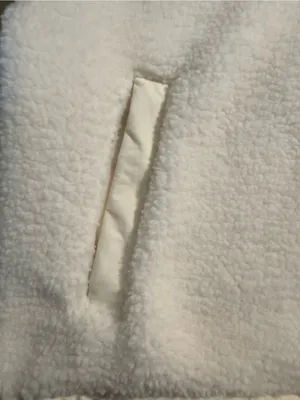 Natural Reflections Cream Sherpa Fleece Vest thumbnail 5