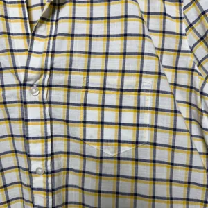 Frank‎ & Eileen Women Eileen Button Front Shirt Small Yellow Gingham Plaid Relax thumbnail 7