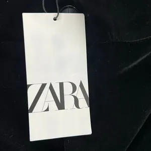 Zara Velvet Pants Womens S Black Straight Leg Luxurious Soft Trouser Retro Chic‎ thumbnail 12