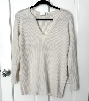 Ett:twa Amrita Ribbed Sweater Tunic Ivory Size XS thumbnail 3