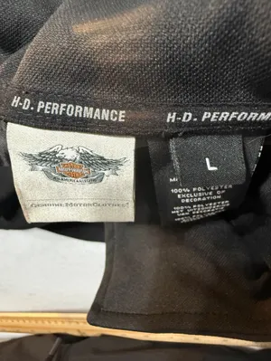 Harley-Davidson H-D Performance Black 1/4 Zip Mock Neck Sweatshirt Women's L thumbnail 12