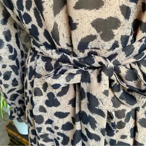 Whistles Flounce Dress Brushed Cheetah‎ Flippy Dress Career Wear thumbnail 12