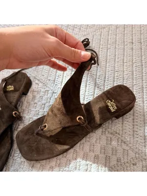 Jeffrey Campbell Indio Wrap Sandals in Brown Suede thumbnail 4