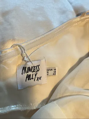 Princess Polly Satin Spaghetti Strap Mini Dress in Ivory thumbnail 4