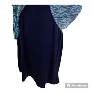 Colleen Lopez Off the Shoulder Print Dress Size Medium NWOT thumbnail 6