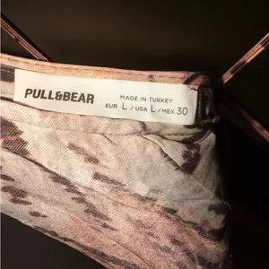 Pull&Bear Brown & Cream Animal-Print Satin Cowl Mini Dress thumbnail 5