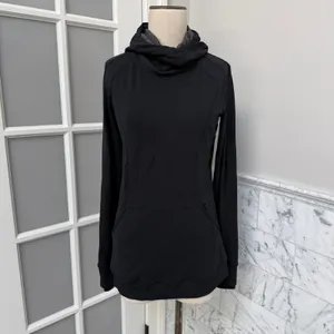 Lululemon Base Runner Hoodie Wee Stripe Black Heathered Black Medium 8 thumbnail 3