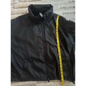 Fabletics Womens Black Full Zip Windbreaker Jacket‎ Ruched Sleeve Size L thumbnail 5