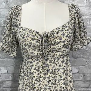 Better Be Floral Mini dress with Puff Sleeves thumbnail 2