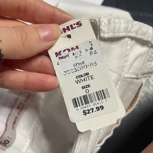 SO Ultimate Jegging High Rise White Skinny Pants Size 0 thumbnail 3