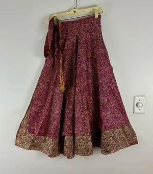 Boutique Reversible Maxi Wrap Skirt BINW409 thumbnail 1