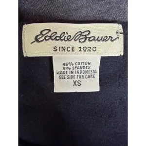 Eddie Bauer Womens Blue Tank Size XsCotton‎ Jersey Knit Ruffle Buttons A1-0044 thumbnail 2