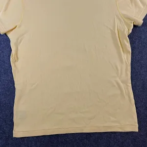 Ralph Lauren Sport Women Yellow Cotton Ribbed Crew Neck T-Shirt Size L Pony Logo thumbnail 12