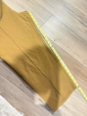 A new Day Seam Crop Sweat Pants Mustard Yellow XL thumbnail 8