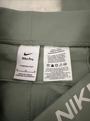 Nike Pro Therma Fit Sage Green with Side Mesh Panels thumbnail 4