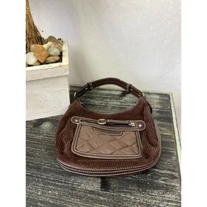 Tommy Hilfiger Brown Corduroy Zip Mini Bag thumbnail 3