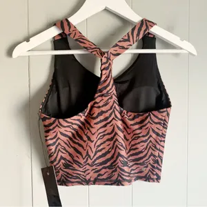KYODAN Ladies Tiger Animal Print Crop Bra Top S thumbnail 3