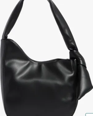 BCBG Black Knot Strap Hobo Shoulder Bag NWT thumbnail 1