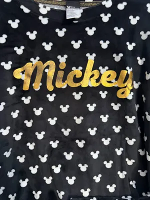 Disney Mickey Mouse Print Ladies Pajama Set thumbnail 2