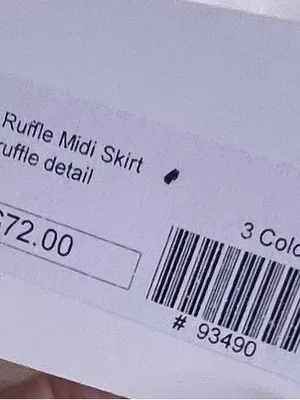 OHM White Asymmetric Ruffle Skirt Size L thumbnail 5