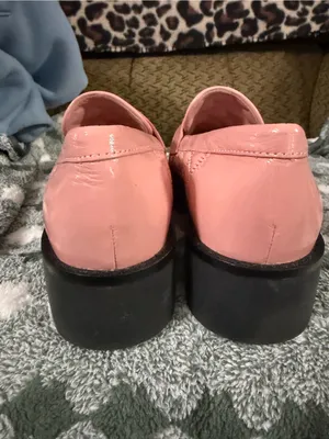 Tory Burch Blush Quilted Patent Leather Loafers with Silver Logo thumbnail 4