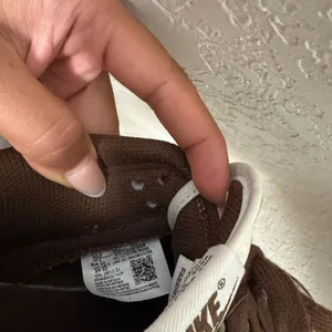Nike Men's Chocolate Brown and White Sneakers thumbnail 6