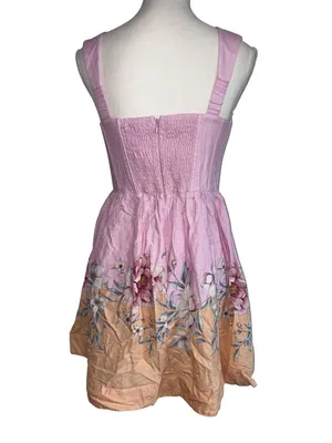 Yumi Kim Susana Dress in Veranda Lilac Large New Womens Mini Floral thumbnail 6