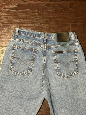 Harley Davidson Jeans Womens 10 Long Light Wash High Rise Straight Leg Retro thumbnail 7