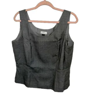 Tahari Gray Top thumbnail 1