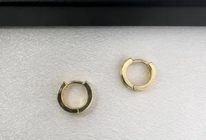 CZ Small Gold Hoop Earrings for Women Men thumbnail 2
