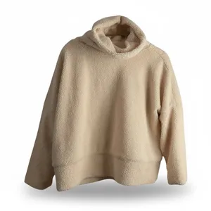 TUCKERNUCK Tan Teddy Fleece Rollins Pullover Medium Long‎ Sleeve Oversize Pile thumbnail 5