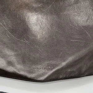 Longchamp Womens Medium Chocolate Leather Shoulder Sling Crossbody Messenger Bag thumbnail 4