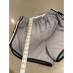 Nike Dri-FIT‎ Running Shorts Women's Gray Athletic Training Gym Workout medium thumbnail 2