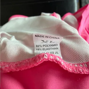 Women's NEW Pink One Piece Ruffle Straps and Skirt Swimsuit Size XL #260734 thumbnail 6