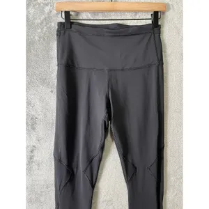 Lululemon Black Mesh Panel Leggings High Rise Athletic Yoga Pants‎ Women’s 6 thumbnail 7