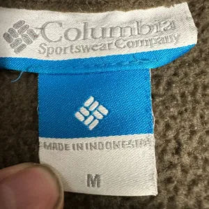 Columbia Sportswear Fleece Jacket Men’s Size M Olive Green Full Zip Warm thumbnail 4