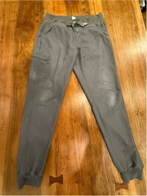 FIGS Technical Collection Zamora Jogger Scrub Pants Womens M Gray Cargo Stretch thumbnail 4