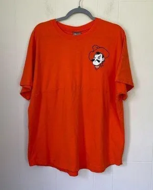 Knights Apparel For Her Orange OSU Cowboys T-shirt NCAA Sports ~ Size Large thumbnail 1