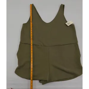 Universal Thread Olive Green Sleeveless V-Neck Romper Size XXL NWT thumbnail 2