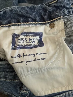 Miss Me Sunny Skinny Jeans 29 Medium Wash Distressed Western Rock Grunge Y2K 90s thumbnail 14