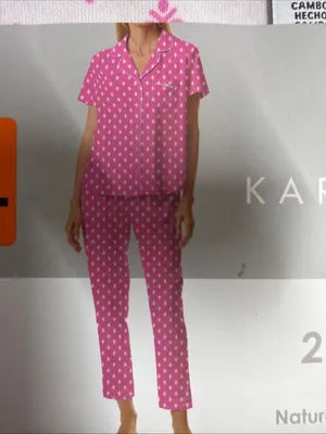 NWT Karen Neuburger Women’s 2-Piece Pajama Set Bundle – Size Large (Leopard & Pi thumbnail 2