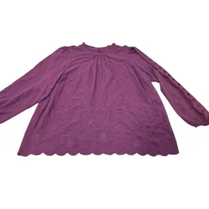 Torrid Challis Embroidered Cut Out Long Sleeve Blouse Size:‎ 2X thumbnail 2