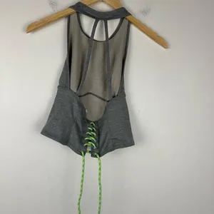 Free People‎ Movement Lace Up Halter Neck Sport Crop Top Tank Women’s Sz XS thumbnail 5