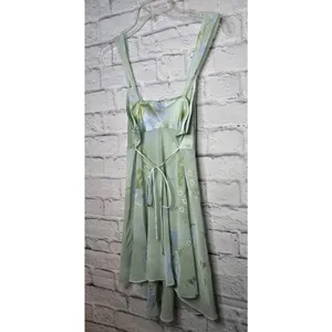 Vintage Secret Treasures floral y2k green babydoll slip lingerie medium. thumbnail 7