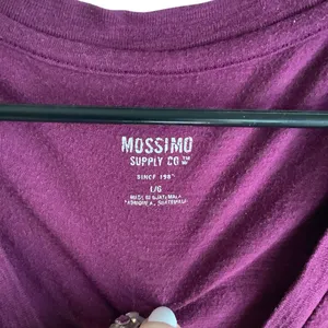 Mossimo Supply Co. Rich Purple V-Neck Short Sleeve Tee Size L thumbnail 7