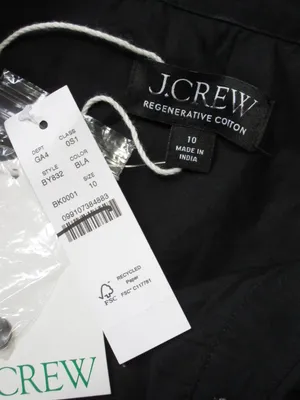 NWT J.Crew Elena Shirt-Dress Midi in Black Solid Cotton Shirtdress 10 thumbnail 7